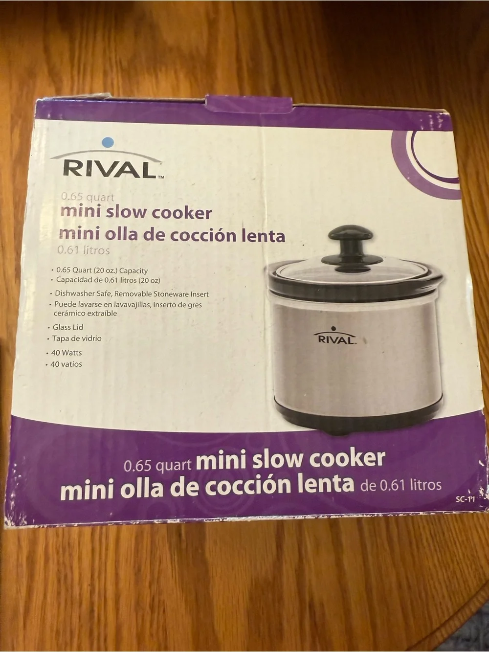 Rival 0.65 Quart Mini Slow Cooker-Brand New